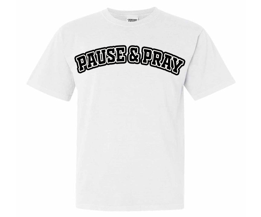 Pause And Pray Stamped Tee