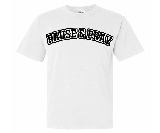 Pause And Pray Stamped Tee
